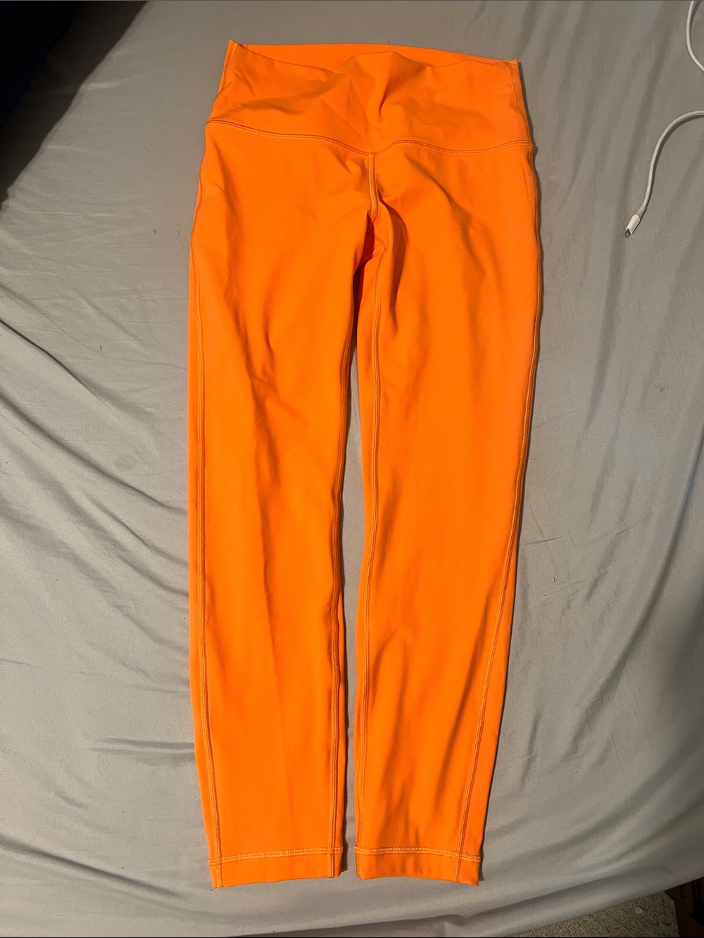 Lulu lemon High-Waist Orange Active Leggings